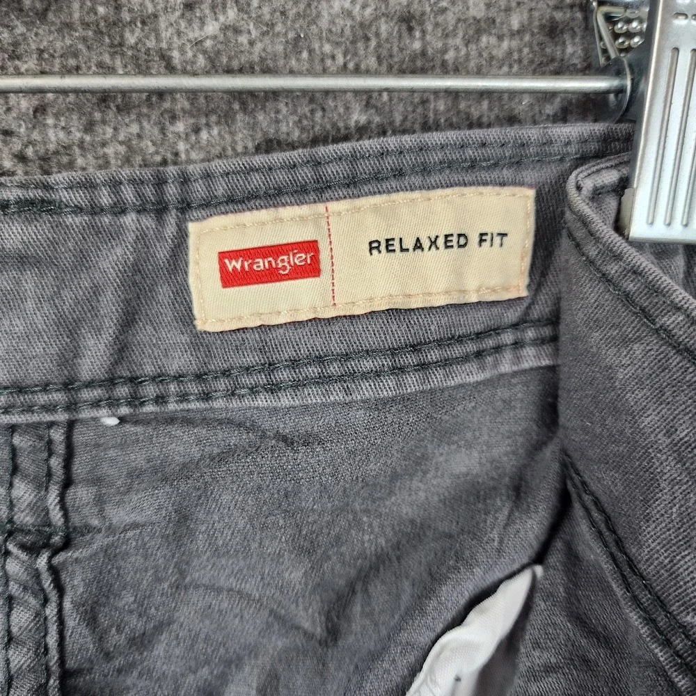 Wrangler Cargo Shorts‎ Mens 40 Grey Relaxed Fit Cotton Twill Casual Outdoor